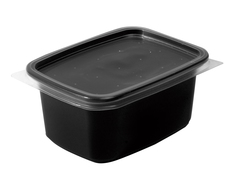 pp saladebakjes, 250 gram RH [108/45] zwart