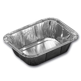 aluminium lasagne-bak, klein [450ml] 145x121x45mm.