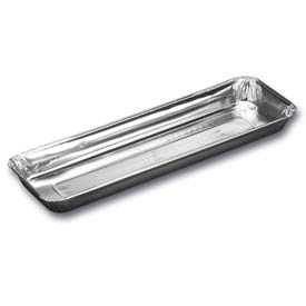 aluminium schaal, rechthoek 326x106x25mm.