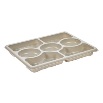 ready2serve-tray, 7-vaks 320x250x35mm. creme