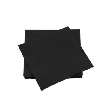 servetten 33x33cm. [dubbel-laags], zwart