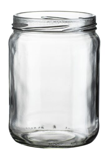 glazen pot 500ml (steriliseerbaar) deksel gratis meegeleverd, kies kleur