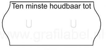 etiketten 26x12mm. op rol, 'THT' wit voor Evo/Tovel/Blitz C8