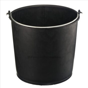 emmer plastic 20 liter, zwart