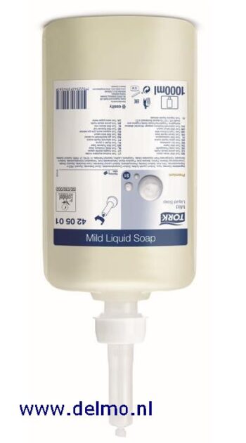 fles 1 ltr. Tork desinfectie-gel [420103] syst.S1, S11, 6