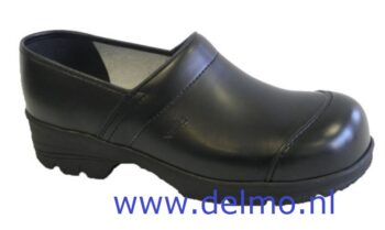 paar klompen Sanita 3020, maat 46 zwart, dicht, norm S2, veiligheidsneus