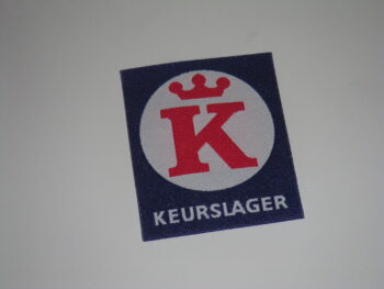 Keurslager, textiel embleem 60x80mm. voor jas of schort