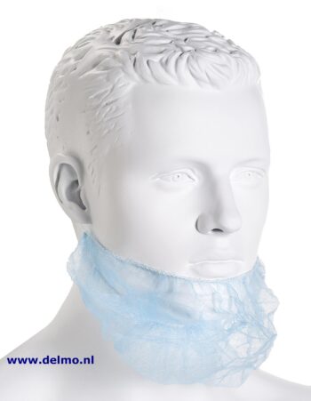 disposable baardmaskers blauw, non-woven