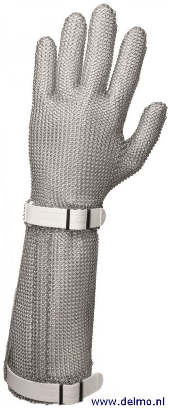 Niroflex EasyFit handschoen, wit S-2 met 19cm manchet, kunststof band