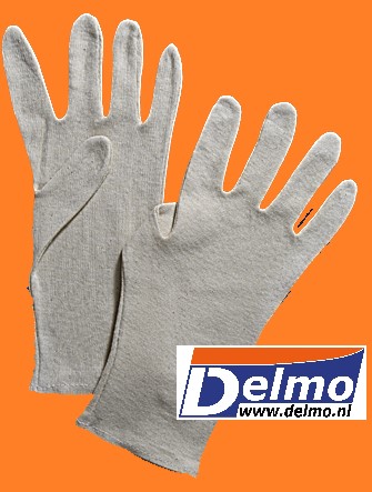 onderhandschoen katoen ZONDER boord 30 cm maat universeel, naturel