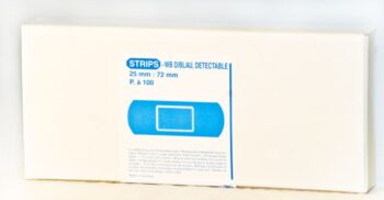 detectie-pleisters, kort [25x72mm] blauw