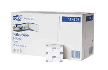 vel Tork Prem. toiletpapier Z-vouw, wit [114273] 2-laags, 110x190mm (ds=30x252)