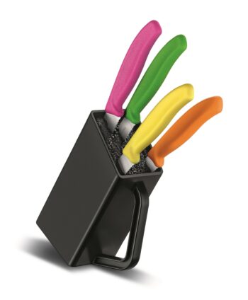 Victorinox messenblokje, zwart, 4-delig gevuld