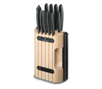 Victorinox Classic messenblok gevuld met 11 items, zwart heft