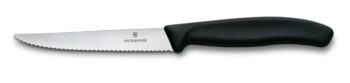 Victorinox Classic steak-pizzames 11cm golf, zwart heft