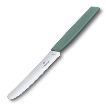 Victorinox Sw.Mod tomatenmes, 11cm golf rond, salie-groen heft