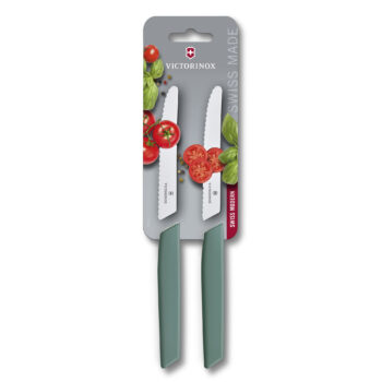 Victorinox Sw.Mod set 2 tomatenmes, 11cmgolf, salie-groen heft (ZB-karton)