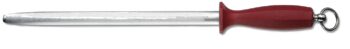 Victorinox aanzetstaal 30cm. ovaal microfijn donkerrood heft