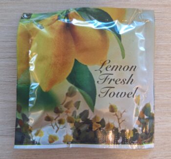 citroendoekjes 14x18cm [per stuk in sachet]