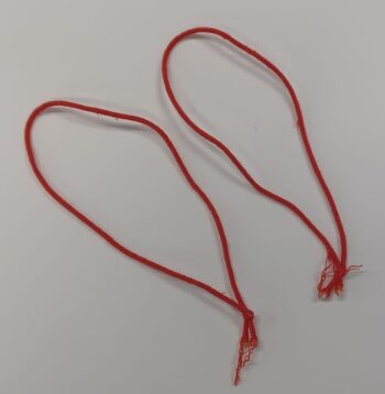 kip-opbindringen 12cm. (kip-elastieken) rood