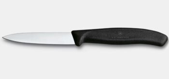 Victorinox Classic schilmes 8cm. glad met punt, zwart heft