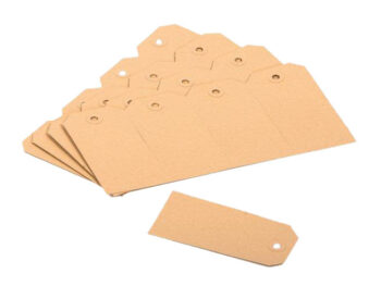 kartonnen labels No. 1 (35x70mm) beige