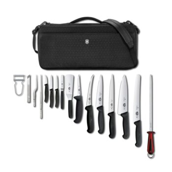 Victorinox Chef's compact messentas-set 16-delig gevuld, zwart
