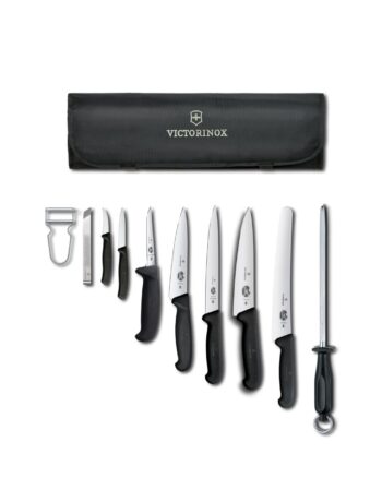 Victorinox Chef's starters messentas-set10-delig gevuld, zwart