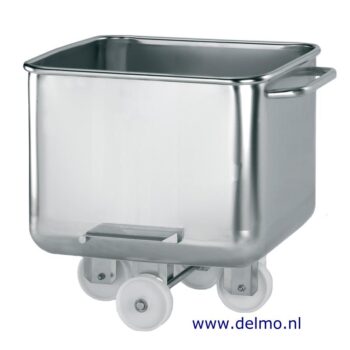 DL rvs normwagen 120 liter [H/elektrolytisch gepolijst]