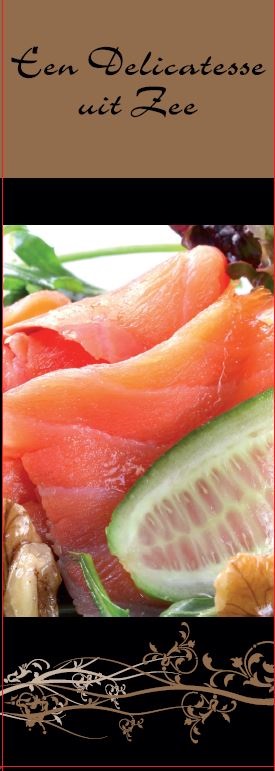 zalm-caterwaredozen, 58x21x3cm. Pearl vis